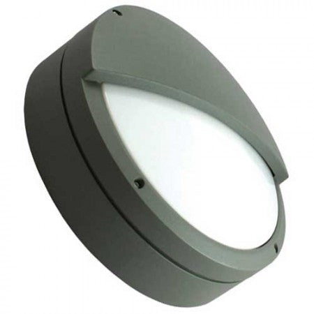 28 Watt Emergency Charcoal Circular HF 2D Eyelid Bulkhead (3 Hour Maintained)