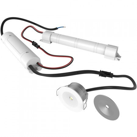 3 Watt White LED Emergency Mini Downlight (3 Hour Non-Maintained)