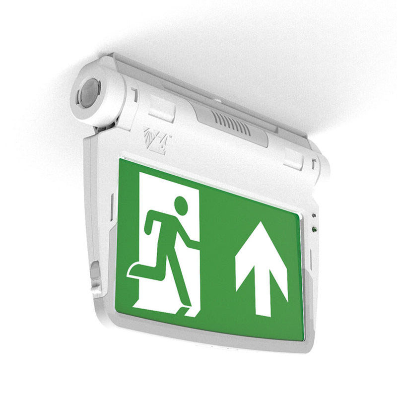 LED Emergency Illuminated Exit Sign - Self Test (5 Mounting Options)