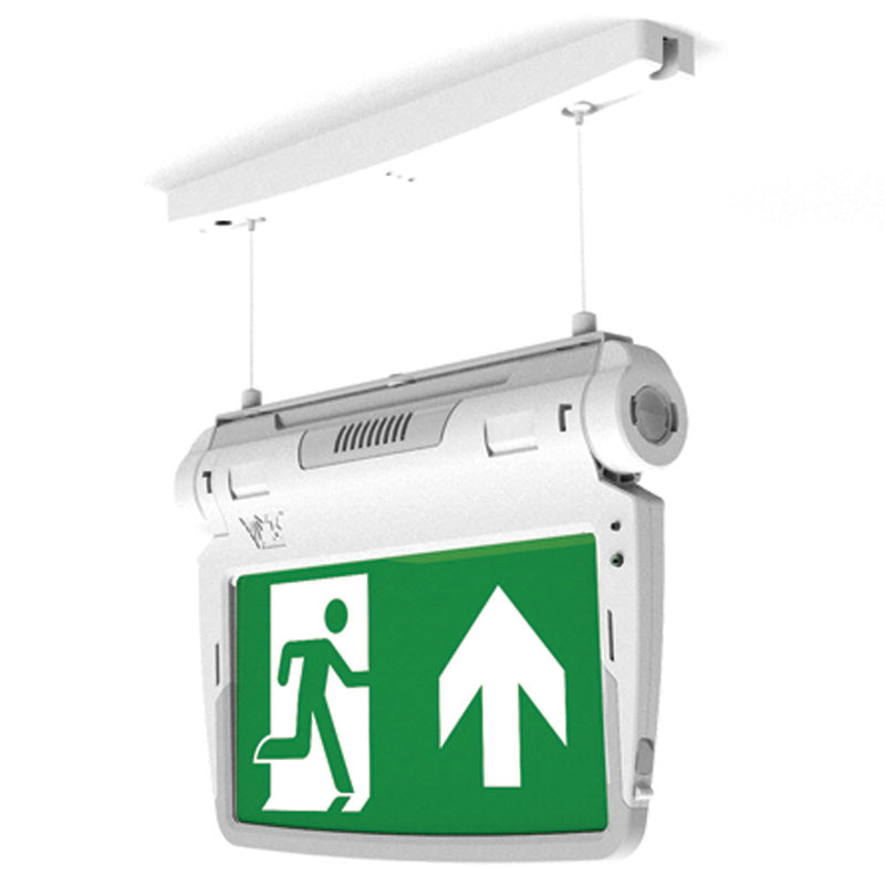 LED Emergency Illuminated Exit Sign - Self Test (5 Mounting Options)