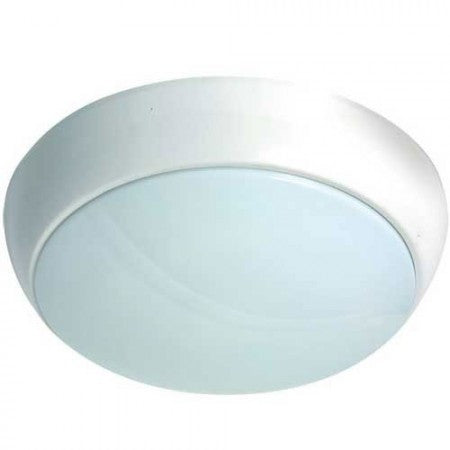 15.5W Emergency LED White/Chrome Bulkhead (With Microwave Sensor) - IP54 - 3HM