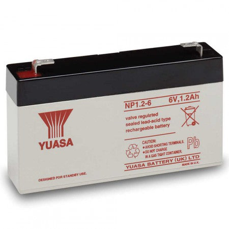 Yuasa NP1.2-6 Battery (6V 1.2Ah)