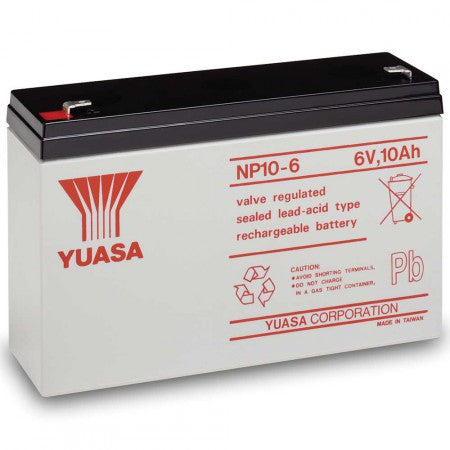 Yuasa NP10-6 Battery (6V 10Ah)