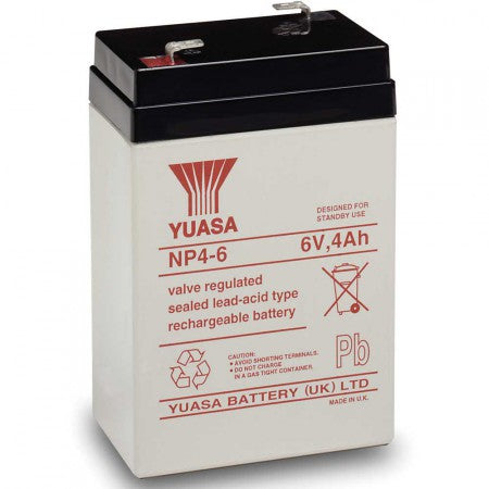 Yuasa NP4-6 Battery (6V 4Ah)